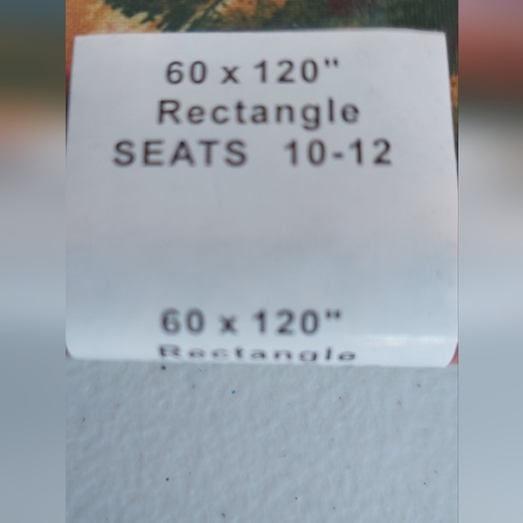 Bardwil Seasons Turkey Pumpkin Thanksgiving Table Cloth Rectangle 60"x 120" Vtg - Picture 2 of 10